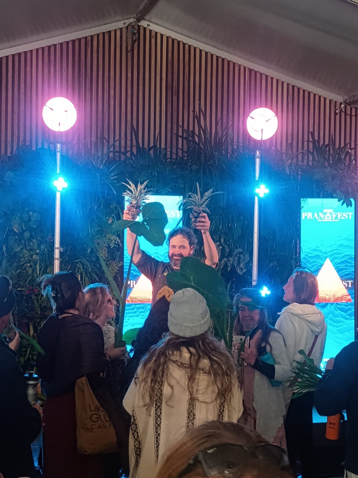 Shane Sadkowsky, founder of Space Plants, leading an interactive plant workshop
